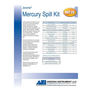 Mercury Spill Kit Information Pamphlet Each