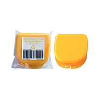 Livingstone Mouth Guard Box, 87 x 81 x 28cm Large, Yellow, Durable Recyclable Plastic, Each Pack