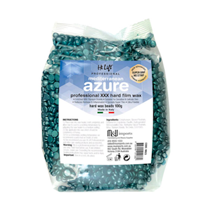Hi Lift Professional XXX Hard Film Wax Beads, Mediterranean Azure, 100g, Each Each
