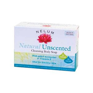 Nelum Baby Soap 100g, Unscented Gentle Cleanser, White Bar, 4 Pcs/Pack
