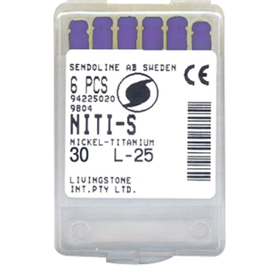 Ni-ti S File 25mm #30 6/bx Cc Box