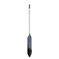 Carlton Baume Precision Hydrometer, -2 to 10, 0.1 at 20degC, 260mm, Glass, Each Each