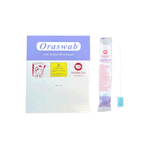 Oraswab Toothette with Sodium Bicarbonate, Single-Use, 100 Pieces/Box, 400 Pieces/Carton