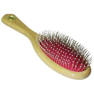 Pet with Back Brush Ball Tip Pins, Rubber Pad, 21 cm, Each Each