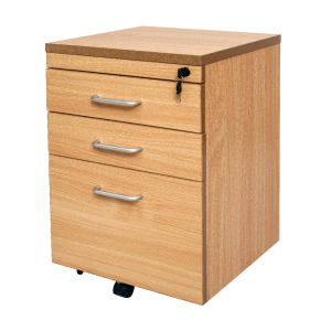 PEDESTAL MOBILE BEECH MELAMIN.3D. 2 PEN+FILE EA Each