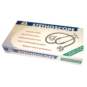 Livingstone Premium Paediatric Dual Head Stethoscope, Black Tube, Each Each
