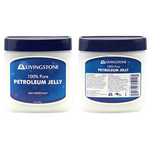 Livingstone Soft Petroleum Jelly, White Paraffin BP, 500 Grams in Tub, Each (Expiry: 31/05/2026)