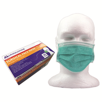 Out of Date Livingstone Premium Face Mask Ear Loop Non-Therapeutic 3Ply Green Latex Free No Fibreglass 50/Bx Discounted While Stocks last Box