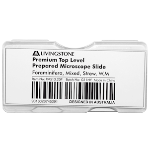 Livingstone Premium Top Level Slide, Foraminifera, Mixed, Strew, W.M, Each Each