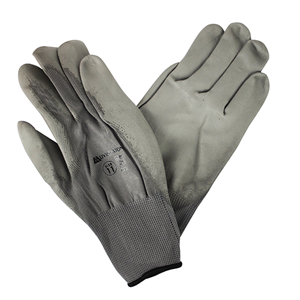 Livingstone Polyurethane PU Coated Synthetic Grip Gloves, Size 7, Nylon Grey Foam, replaces Prolite PU, Ninja, HyFlex, Polytril, 12Pairs/Bag Bag