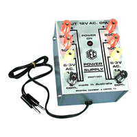 Power Supply, PSSC Type, 100/200V DC, 12V AC Input, 2 x 100V DC, 2 x 200V DC, 2 x 6.3V AC, Each Each