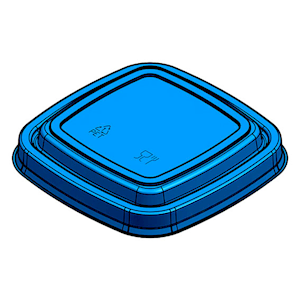 Livingstone Round Shape Lid, PET flat lid, 92.5 x 92.5mm, 4.5g, 1,000 Pieces/Carton