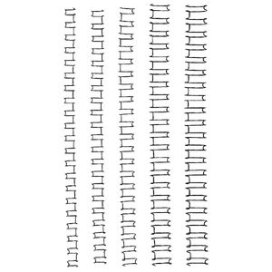 WIRE BINDING COILS 8MM BLACK BOX/100 Box