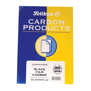 CARBON FILM A4 PELIKAN BLACK 100/PK Pack