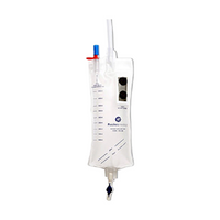 Rocket Ambulatory Chest Drain Bag, External valve effectively vents air, Suitable for patients with brisk air leaks, 5 Pcs/Ctn