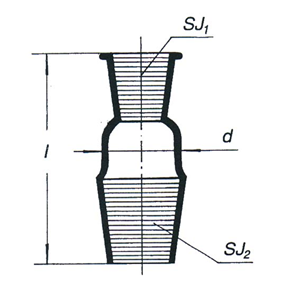 Monash Adapter, Reduction, Standard, Socket Joint 29/26, Cone 19/32, Borosilicate Glass, Australian, Each Each