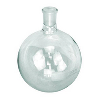 Flask, Round Bottom, 250ml, Short Neck, 34/35 Socket Joint, Borosilicate Glass, Each Each