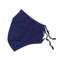 Livingstone Cloth Adult Face Mask, Reusable, Washable, 2-Ply, 100pct Cotton, 24 x 14cm, Blue, Each Each