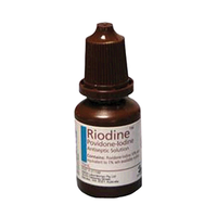 Orion Riodine 10pct Povidone Iodine Antiseptic Solution, 15ml Bottle, Schedule 0, Each Each