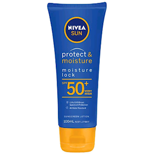NIVEA MOISTURE LOCK SPF50+ SUNSCREEN LOTION 100ML EA Each