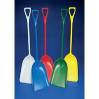 Recyclable Plastic Shovel, White, 350mm Wide By 1120mm High, Each Each