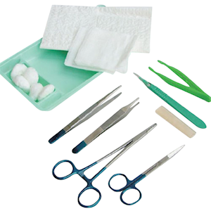 Sage Suture Pack #3, All-in-One Pack, Easy to use, Sterile, 10 Packs/Carton