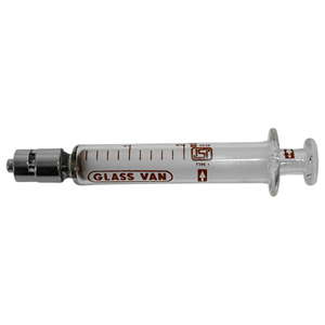 Livingstone Glass Syringe, 2ml, Luer Lock Metal Tip, Concentric Nozzle, Latex Free, Hypoallergenic, Each Each