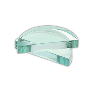Livingstone Glass Mixing Slab, 45mm, 20mm Thickness, Semicircular, Polished Edges, Each Each