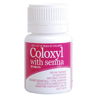 Coloxyl with Senna, for Constipation, 90 Tablets/Pack Pack