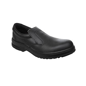 Slipbuster Lite Slip On Safety Shoes, Size 41, Black, Pair Pair