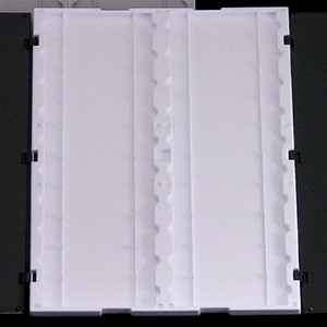 Slide Tray, Hinged Clear Cover, Hard Recyclable Plastic, 20 Slides Each