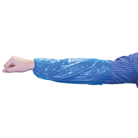 Livingstone Sleeve Protectors, 40 x 20cm, Recyclable Polyethylene, Blue, HACCP Certified, 100/Bag Bag