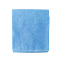 Softmed Sterilisation Wrap, 137 x 182cm, 47GSM, 100pct PP, Two Layers, Lightweight, LintFree, Single-use, Blue/White, 2/Pk, 48 Wraps/Carton Carton