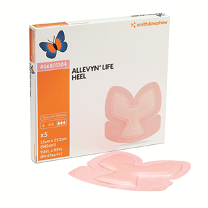 Allevyn Life Dressings, Heel, 25 x 25.2cm, 5/Box Box