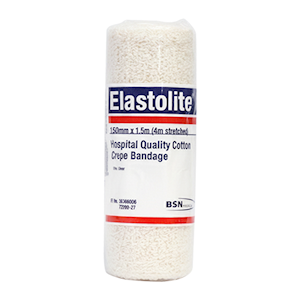BSN Elastolite Light Support Non-Adhesive Crepe Bandage, 15cm x 1.5m, White, 12 Rolls/Pack