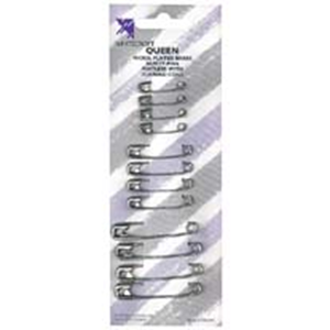 Queen Safety Pin, with Coil Guard, 12/Card Card
