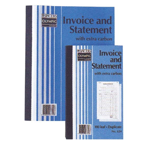 INV/STAT BOOK #624 8"X5" 200X125M DUP. 100LF EACH Each