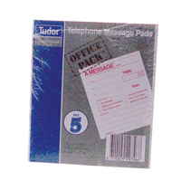 Tudor Telephone Message Pads, 5/Pack Pack