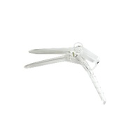 Lincon Vaginal Speculum, Duckbill, Ratchet Action, Recyclable Plastic, Sterile, Clear, Medium, 240 Pieces/Carton Carton