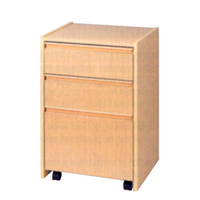MOBILE PEDESTAL 2 DRAWER 1 FIE BEECH/IRONSTONE COL Each