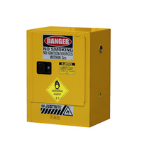 Justrite Safety Storage Cabinets for Oxidising Agents, 30 Litres, 800 x 595 x 456mm, 2 Shelves, 1 Door, Yellow, Each Each