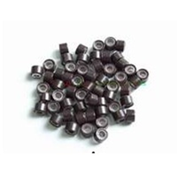 Silicon Lined Micro Rings for Hair Extension, Black, 100 pieces/pack TUB