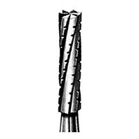 SSW 556l Tungsten Carbide Burs, Long Flat Fissure, ISO 110 #09, Friction Grip, Cross Cut, Made in UK, Each Each