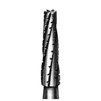 SSW 700l Tungsten Carbide Burs, Taper Fissure, ISO 171 #10, Friction Grip Long, Cross Cut, Made in UK, Each Each