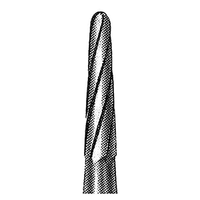 SSW 1170 Tungsten Carbide Burs, Domed Taper Fissure, ISO 194001 10, Friction Grip, Plain Cut, Made in UK, Each Each