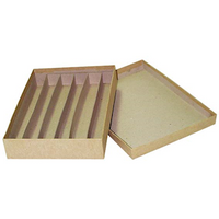 Livingstone Histology Case, Recyclable Cardboard Material, 6 Compartments, 3cm Approx, 20 Pieces/Carton Carton