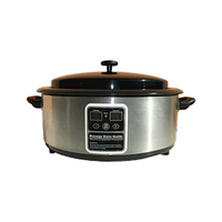 Sofeel Hot Stone Heater, 6L, 38(L) x 28(W) x 18(H) cm, Non-Stick Inner Tub, Stainless Steel Exterior, Digital Thermostat, Each Each