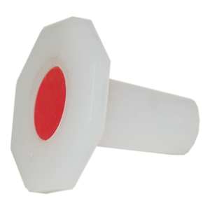 Polyethylene Recyclable Plastic Stopper Octagonal Cap, 8 to 10mm, Bottom to Top Diameter, 19mm Cone Height, 22mm Overall Height, Each Each