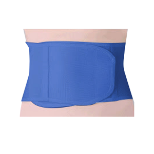 Waist Supporter, Elasticised, Adjustable Size for Comfort, Blue, Each Each