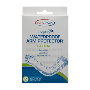 Surgipack Keep Dry Full Arm Protector, Waterproof, Adjustable Fit, Latex Free, Reusable, Pair Pair